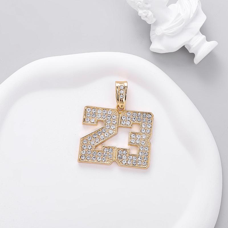 No. 23 Hip-Hop Pendant Necklace - Versatile Men's Sweater Jewelry