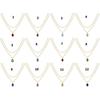 Elegant Double Layer Necklace Featuring December Birthstones And 18k Gold Plating Rectangular Design Neckchain For Women
