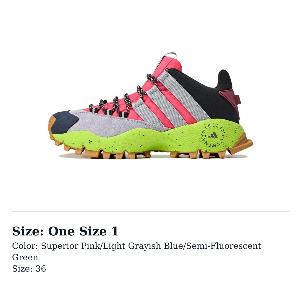 Seeulater Stella McCartney x Seeulater Adidas Neo 'Super Pink Solar Slime' Dámské IE8752
