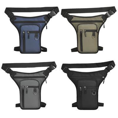 Men Motorcycle Leg Side Bag Multipocket Hip Waist Bags PU Leather Motorbike Hip Leg Pack Outdoor Sports Ride Bag
