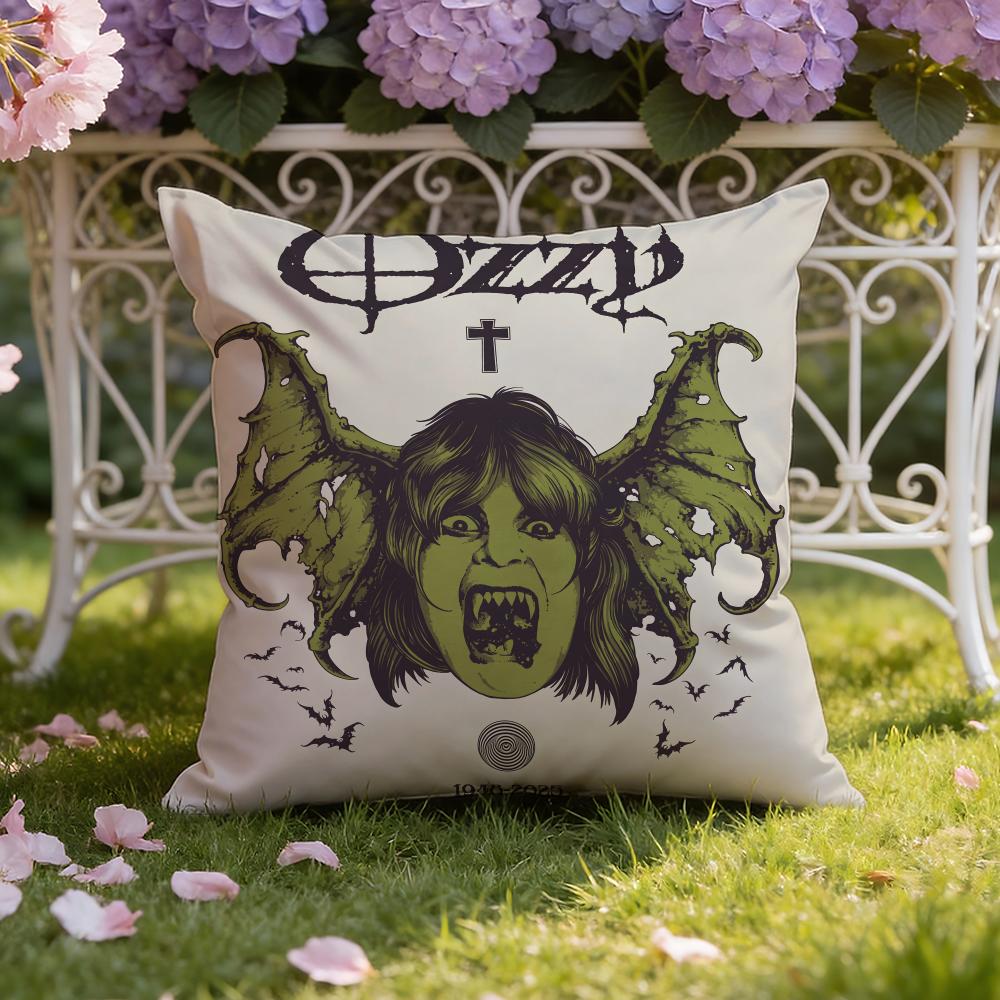 Singer-O-Ozzy Osbournes Cushion Cover Home & Car Dual-Scene Pillow Cover: Reversible for Premium Comfort