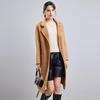 100 % Wolle Damen Langer Wollmantel MODERN NEW SAGA Herbst Wollmantel Winter Warme Wollmäntel Gürtel