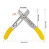 Wire Stripper Pliers Adjustable for Wire Sizes 054 To 40mm Stainless Steel Electrician Tool with Yellow Handle
