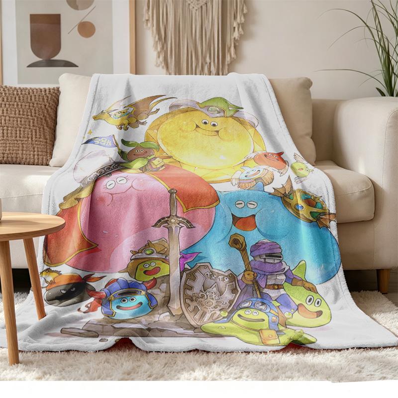 Dragon Quest Soft and comfortable flannel Suitable for sofas living rooms outdoor camping travel and also makes a great anniversary gif