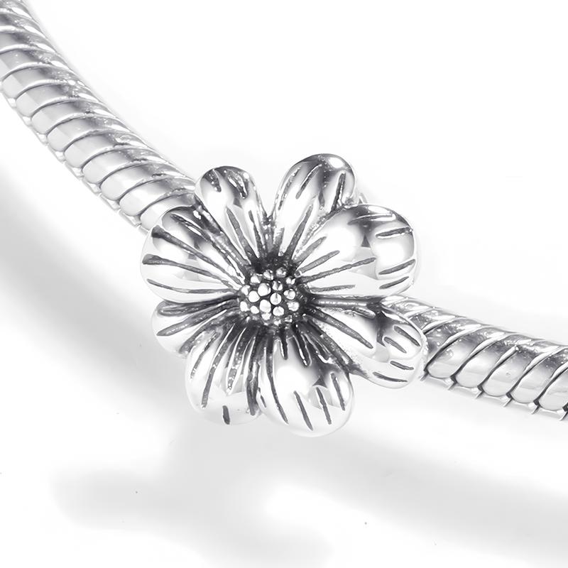 Charms Do Pandora Zawieszka Charms Stoper Kwiatek Srebro 925 Charmsy Trusky