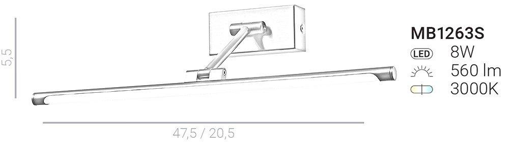 Kinkiet Garrix MB1263S Italux