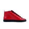 LUXSOLE Men's Lace Up Casual Flat Shoes Fashion Designer Cow Leather Thick Soled Sports Shoes Summer New Outdoor Male High Top Shoes