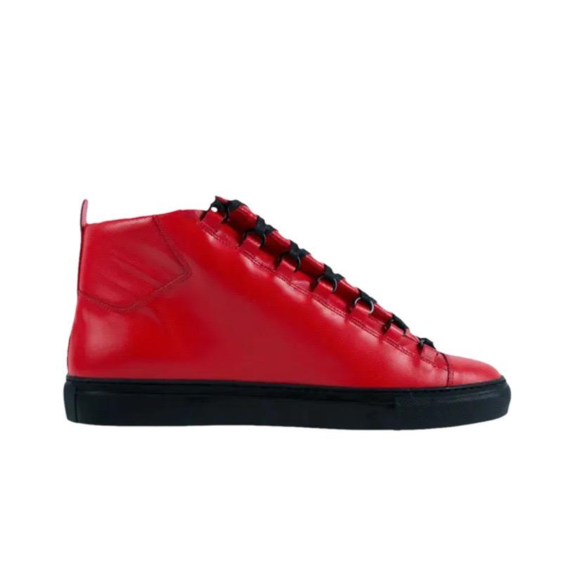 LUXSOLE Men's Lace Up Casual Flat Shoes Fashion Designer Cow Leather Thick Soled Sports Shoes Summer New Outdoor Male High Top Shoes