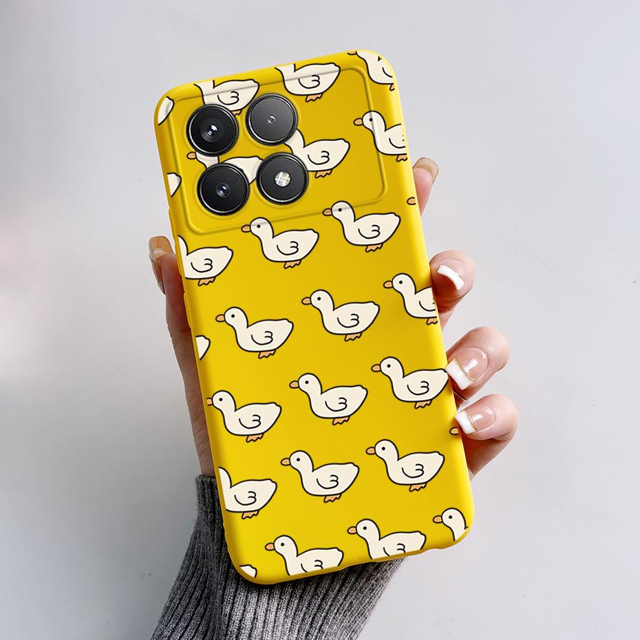 For Xiaomi POCO F6 Pro Case Cute Bear Cartoon Frog Silicone Soft Rubber Camera Protector Case POCO F6 Pro Case POCO F6 Pro Cover