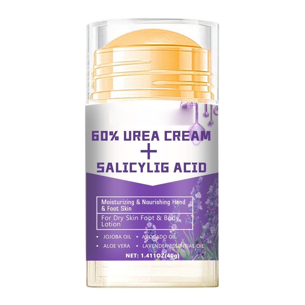 Urea Cream 60% For Cracked Heels And Hands, Foot Moisturizer For Calluses, Rough Skin On Feet, Elbows, Knees, 40g