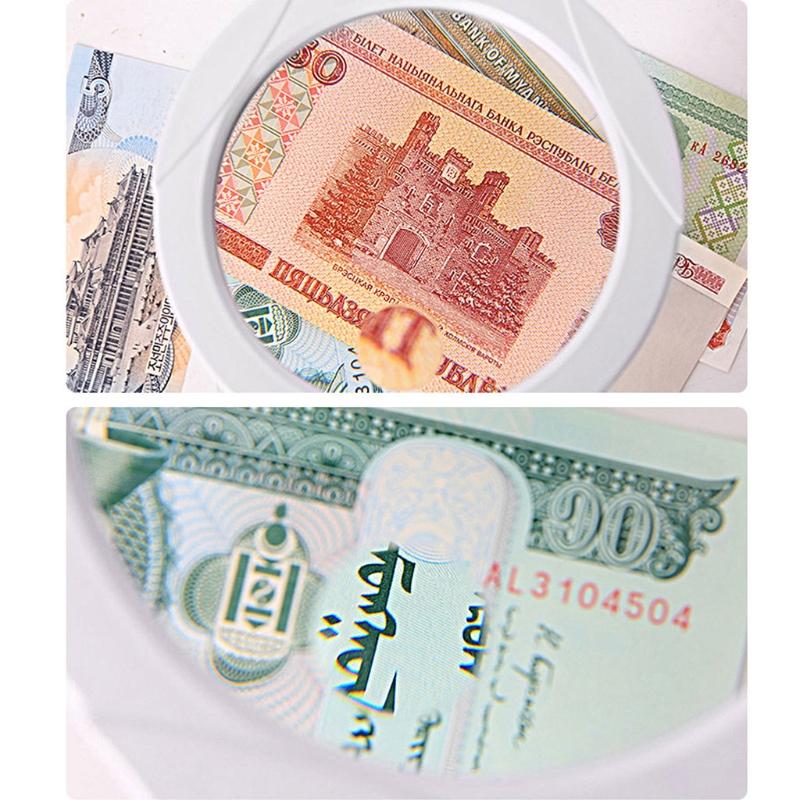 Akumulatorowa Lupa Biurkowa ze Stojakiem i Zaciskiem Regulowana Jasność do Hobby Rzemiosła Warsztatu Szycia Napraw