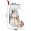 Christmas Decoration Fireplace Hanging Stocking One Piece of Classic Large Christmas Stockings, Featuring Snowflakes And