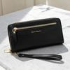 Punk Style Women's Medium-Length Wallet Clutch with Zipper - Large Capacity for Phone, Cash & Coins