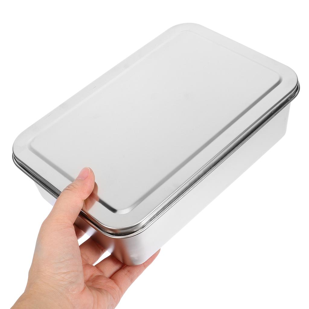 Przykryta blacha do pieczenia Metalowa patelnia do naleśników Chleb z pokrywką Pudełka cukiernicze Do restauracji Pojemnik Prostokątne formy do ciasta Pokrywki