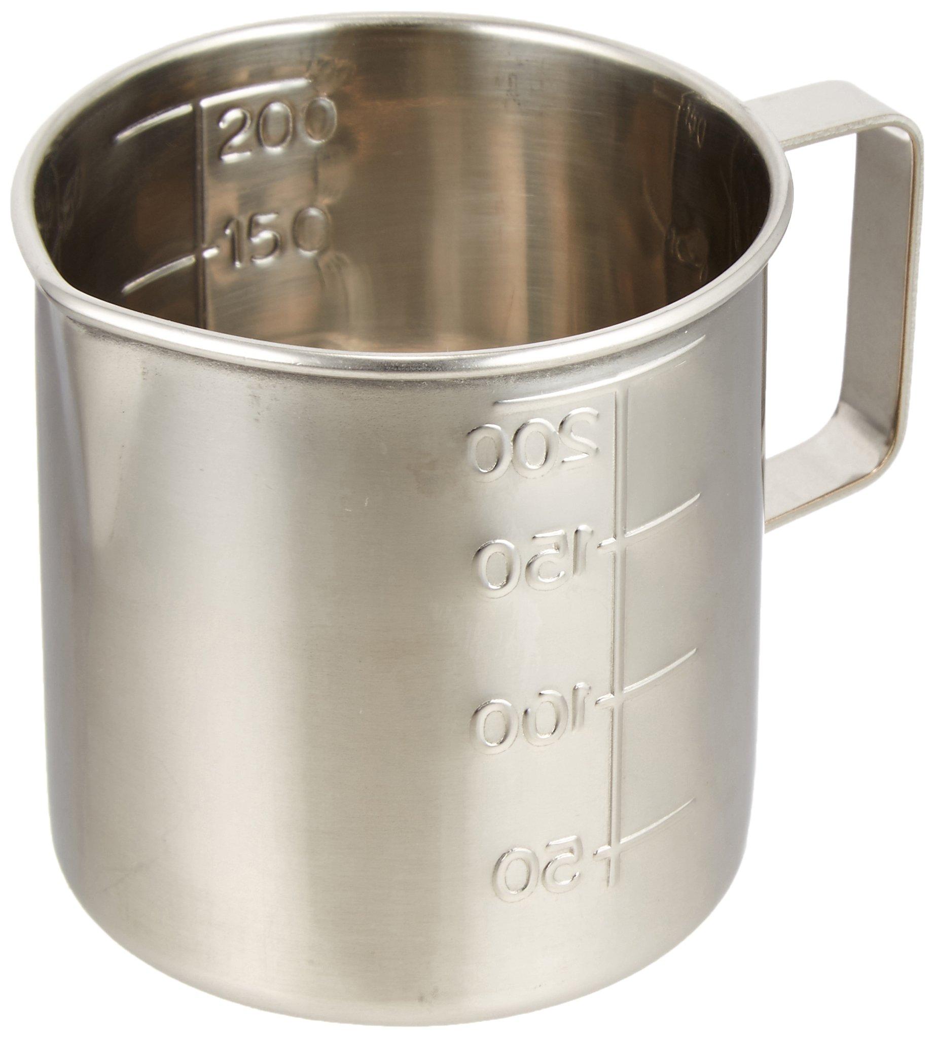 

Wahei Freiz Cookware Measuring Stainless Made in Cup, Mido, 200cc, 18-8 Steel, Japan, AD-731