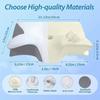 New 2 In 1 Ergonomic Memory Foam Pillow Help Sleep,Protect The Neck Cervical Orthopedic Travel Neck Pillow For Sleeping For Home