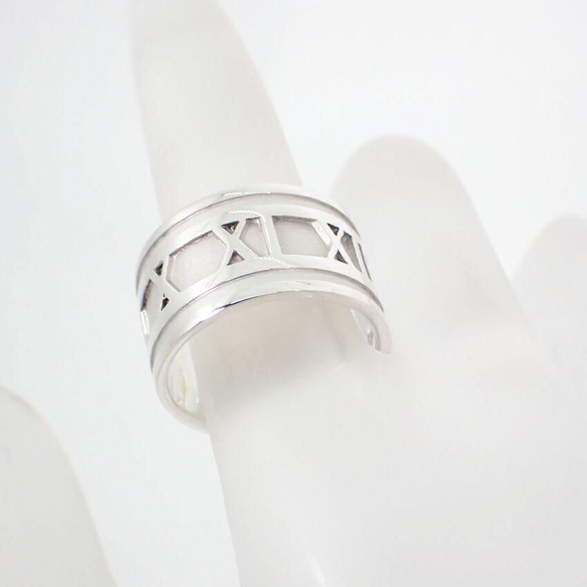 [Used] TIFFANY 925 Atlas Wide Ring / Size 14 / J45-1