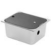 RV Kitchen Sink 300x240x150mm Square Stainless Steel Single Bowl Hand Wash Basin 40mm Drain with Tem