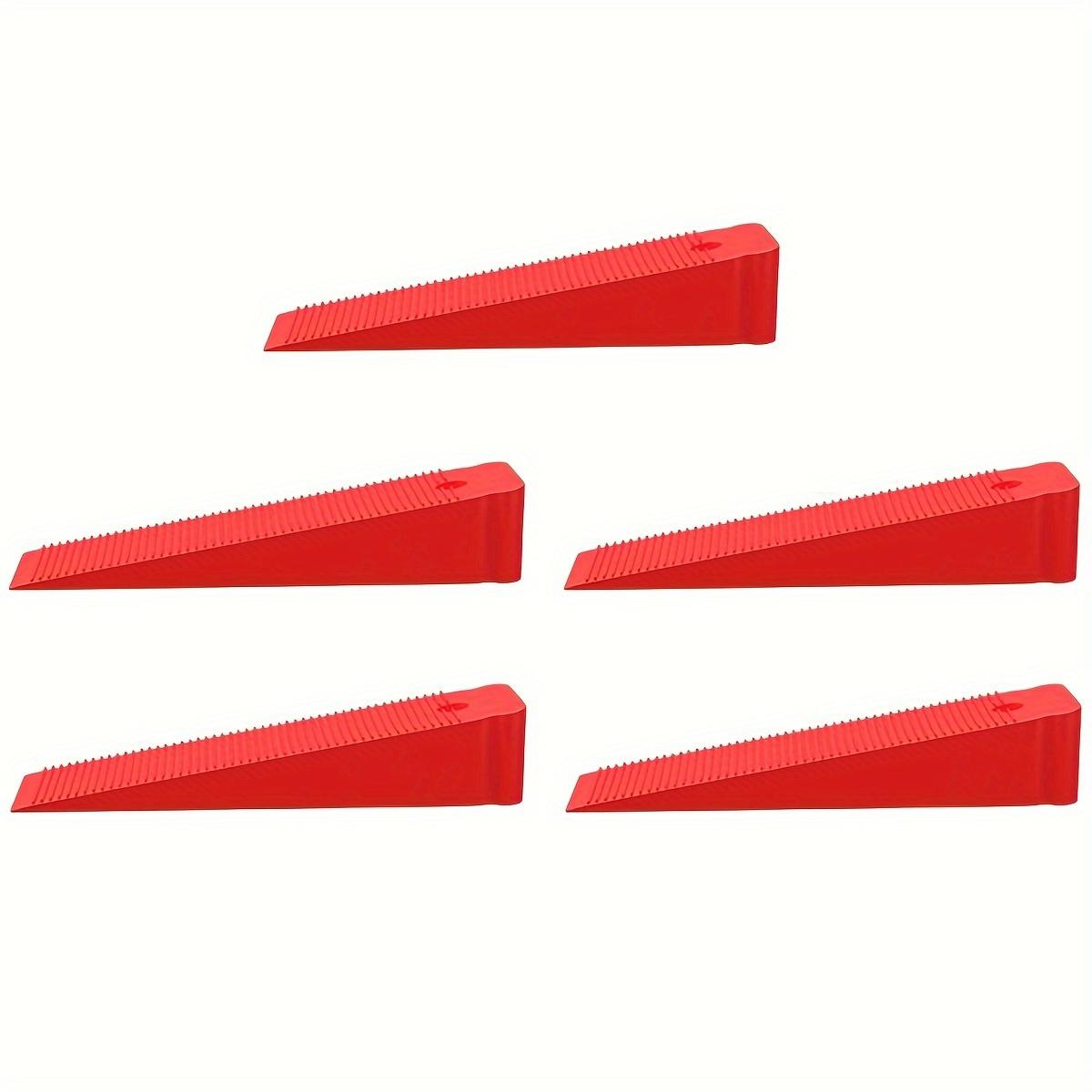 

Комплект из 5 пластиковых прокладок - прочные резиновые прокладки, гибкие выравниватели мебели, штабелируемые прокладки для шатающегося стола, стула, шкафа красный