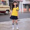 2025 Kids' Summer School Uniform: Short-Sleeve T-Shirt Sportswear for Kindergarten, Primary, and Secondary Students