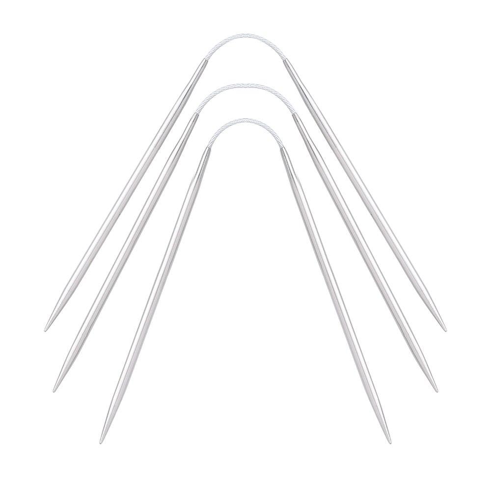 

Спицы для носочной пряжи, Спицы для вязания с тросиком, Спицы для вязания с волшебными двусторонними концами 3mm