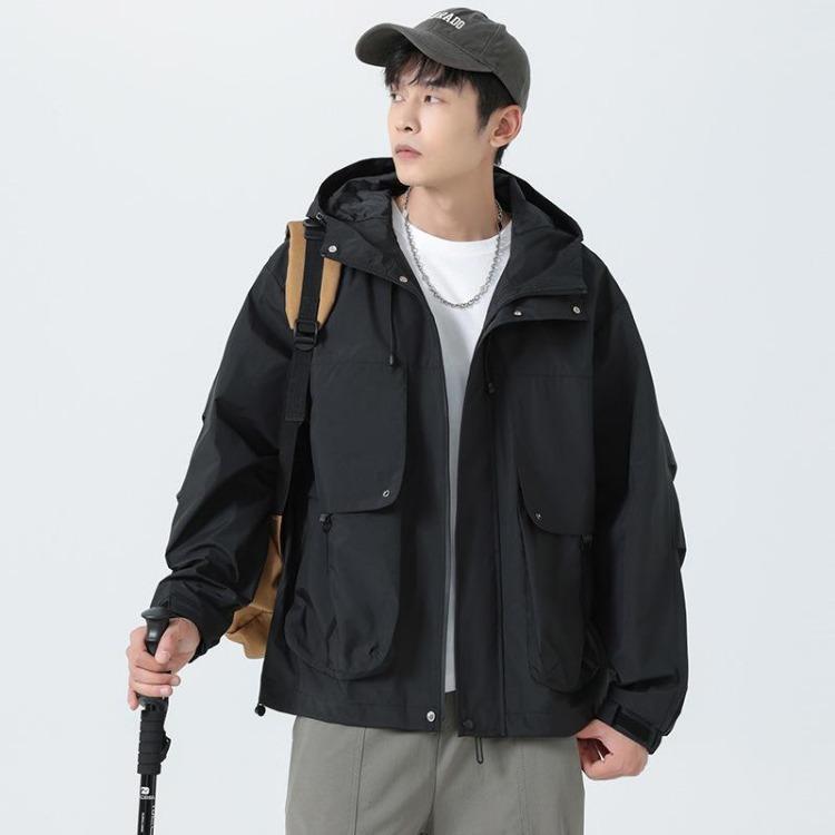 Plus Size Windbreaker Jacket Flattering Plus Jacket M чёрный