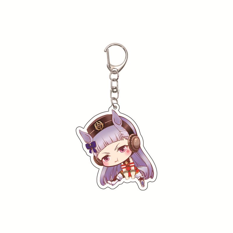 6CM Cute Anime Pretty Derby Shuttle Mejiro Mcqueen Symboli Rudolf Kawaii Acrylic Keychain Game Jewelry Cosplay Props