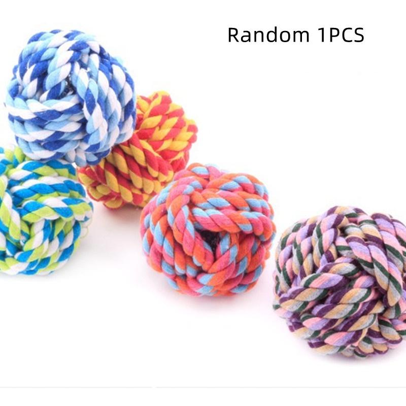 Haustier Baumwollseil Ball Spielzeug 7cm Mittlere Größe Langlebig Und Unterhaltsam