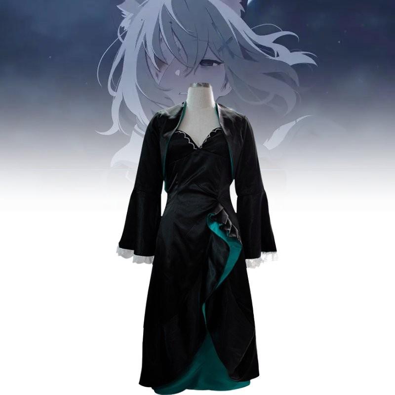 Elegantes 2024 Dark Style Cosplay-Outfit Für Rollenspiele Mit Ausgestelltem Rock