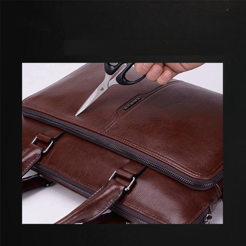 Men's Diagonal Handbag Horizontal Casual Briefcase Business Computer Bag