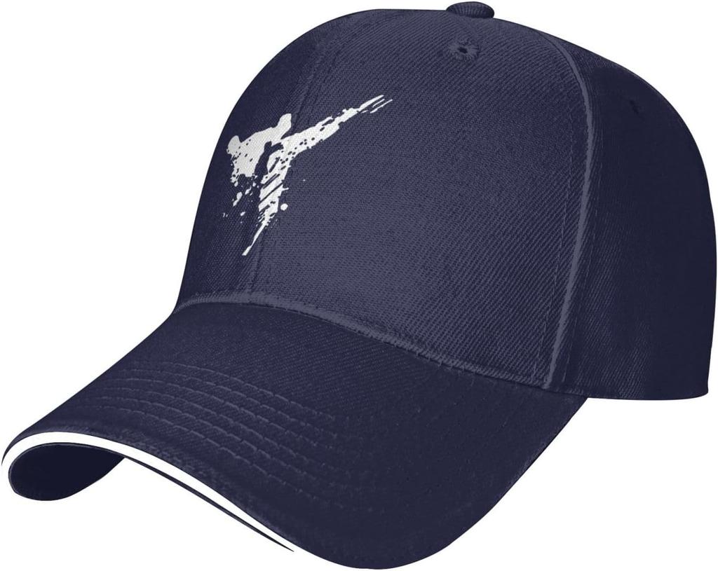 Taekwondo Martial Arts Graphic Print Baseball Cap Polyester Casual Sun Protection Snapback Hat