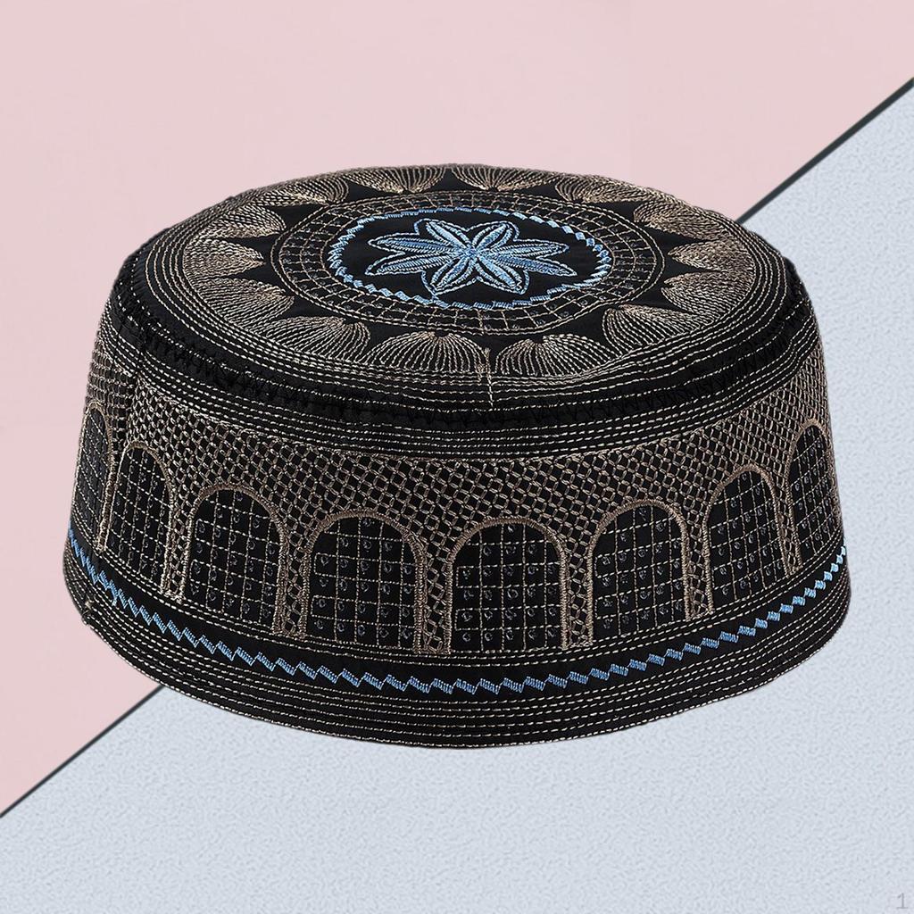 Mens Prayer Hat Structured Turkish Beanie Topi Gift for Men, Breathable and Comfortable