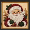 Christmas Santa Claus Pearl Art DIY Kit Framed Bead Embroidery Educational Craft Perfect Birthday Holiday Gift for Kids