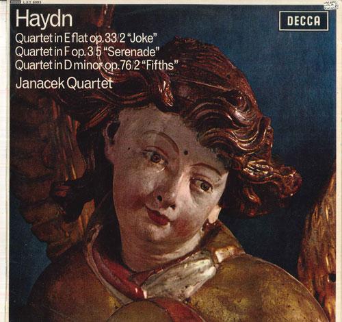

LP Record JANACEK QUARTET - Haydn Quartet In E Flat Major, Op33 LXT6093 DECCA 1964 UK Classical Used