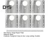 6Pcs Cabinet Hinge Repair Plate Kit Rust-Resistant Large Hinge Repair Board Door Hinge Repair Kit Plate with Mounting Screws
