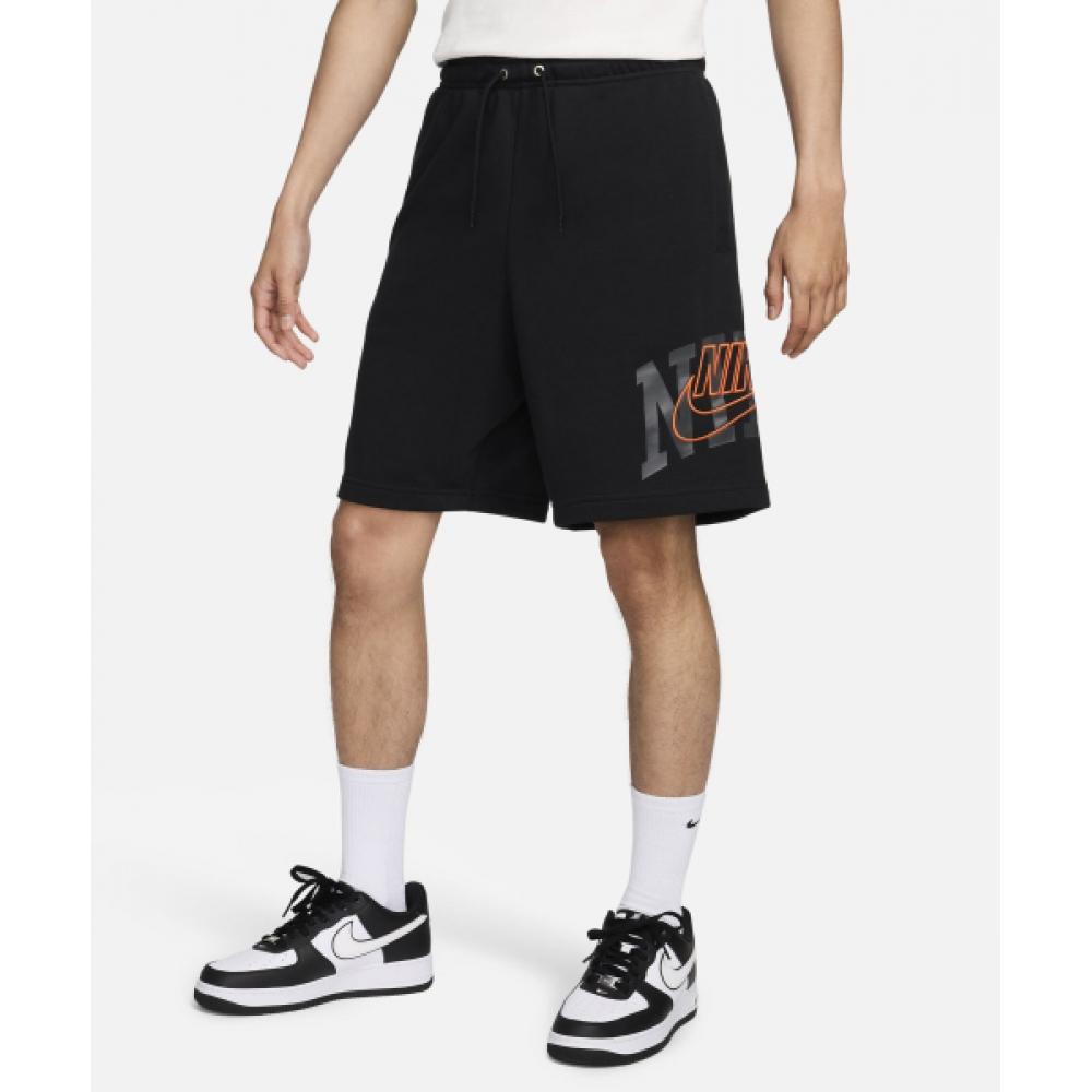 

Шорты NIKE Club French Terry M, черные, безопасные, оранжевые FV5137 010
