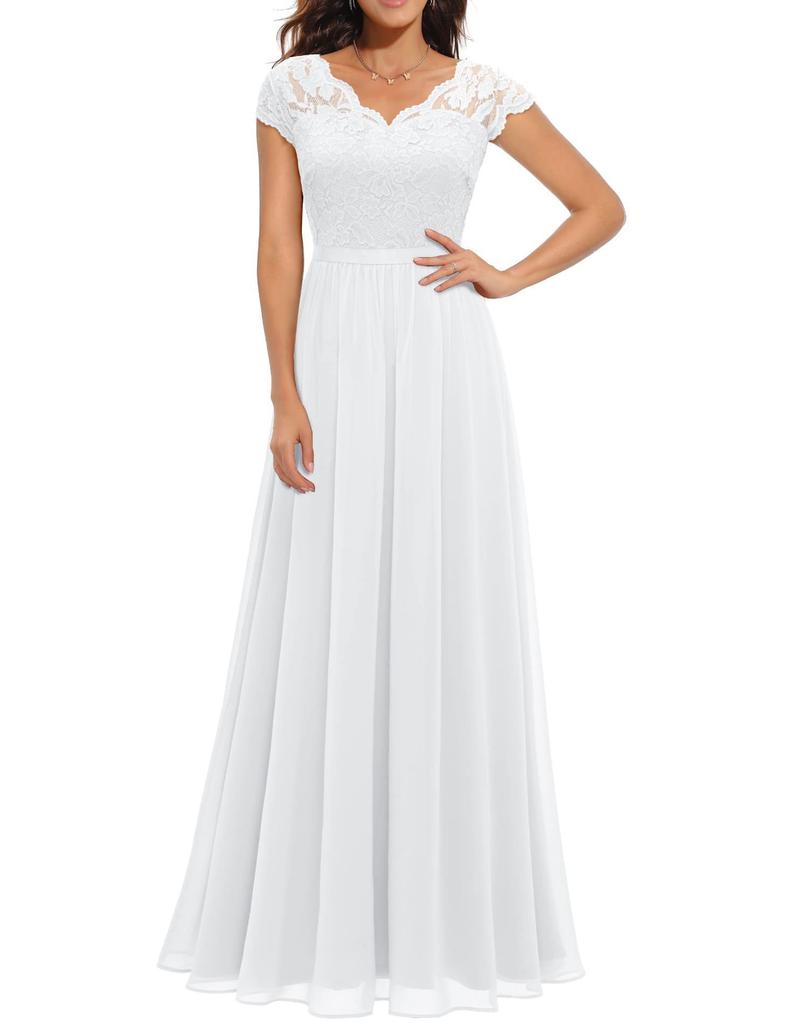 Foreign trade Amazon new European and American slim-fit lace long dress temperament advanced lace evening dress long dress