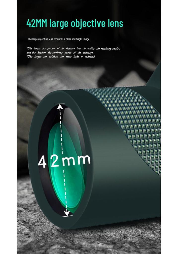 40x60 HD Monocular Telescope with Low Light Night Vision and High Magnification