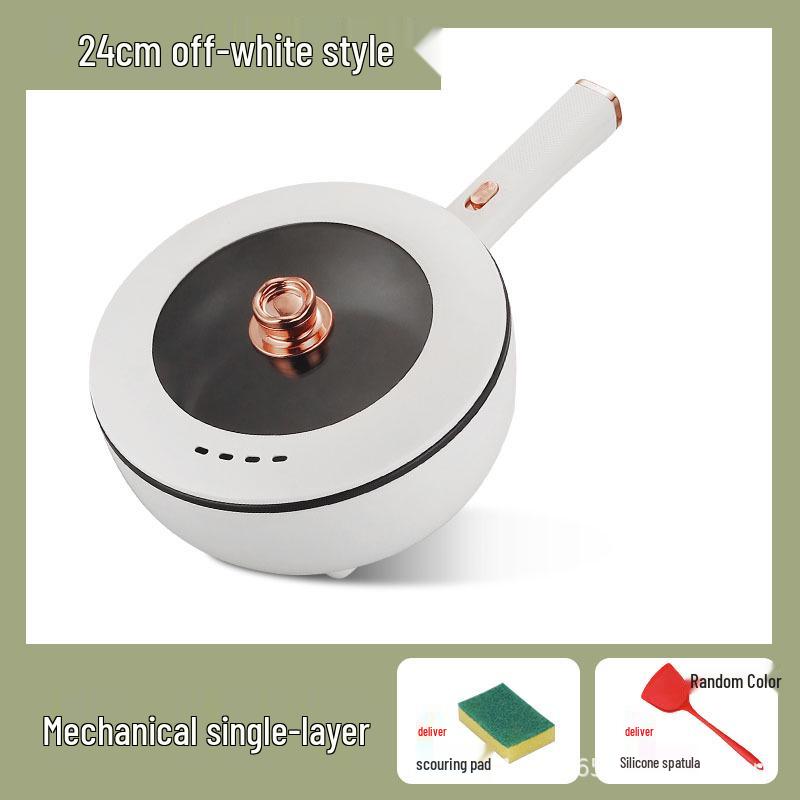 Large Capacity Non-stick Electric Wok: Multi-functional Household Steaming & Stir-frying Pot Integrated Electric Wok