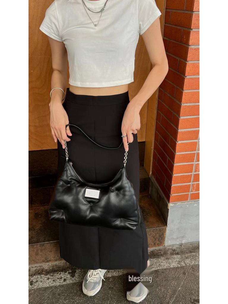 Niche Design Margiela Cloud Underarm Bag - Soft, Fluffy, Large Capacity, Fashionable, Versatile Chain Shoulder Bag