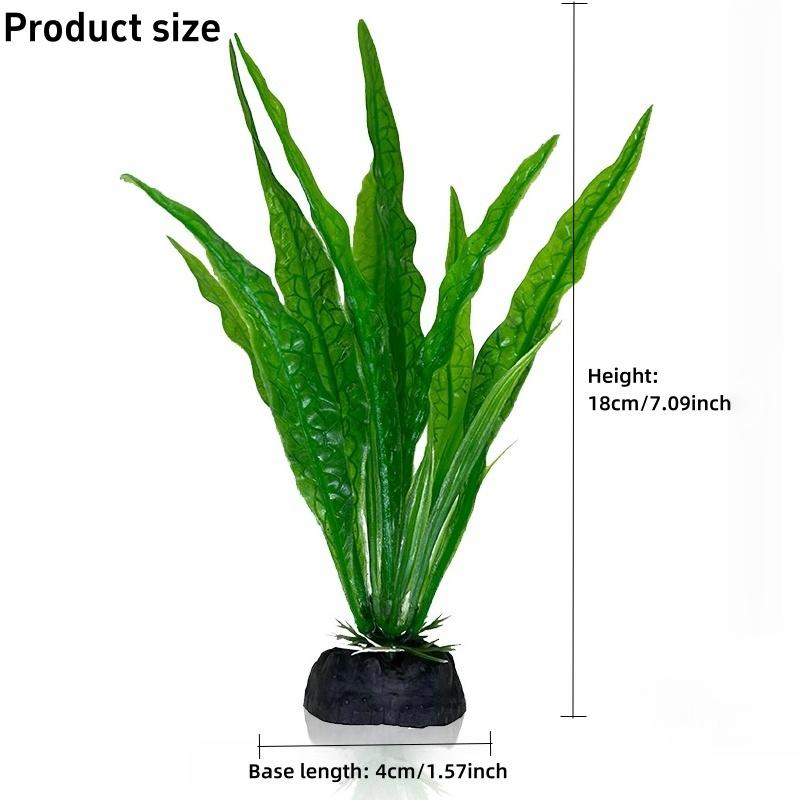 1pc Realistic Artificial Water Grass 18cm 7.08inch Aquarium Decor- Simulated Plant Decoration Ornament