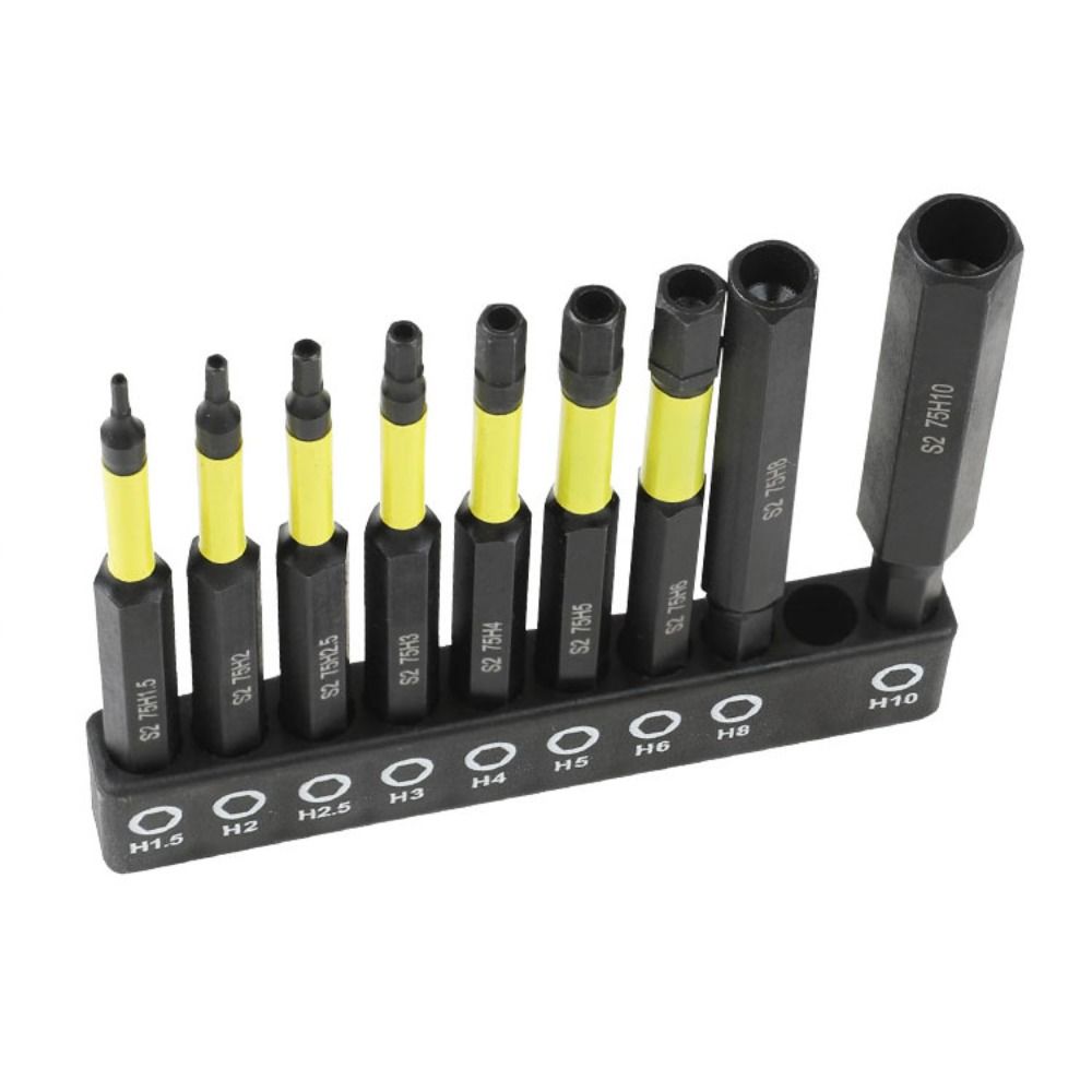 Magnetic Hex Head Screwdriver Bit 75mm Screwdriver Head Set Antirust Impact Driver Drill Bits  Car