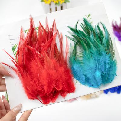 Natural Rooster Feathers 10-15Cm Pretty Chicken Feather For Crafts Jewelry Earring Making Accessory Party Decoration