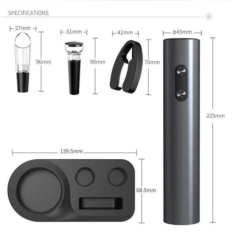 Portable Electric Automatic Quick-Open Bottle Opener for Wine Beer Soda for Home Kitchen Bar Party Use