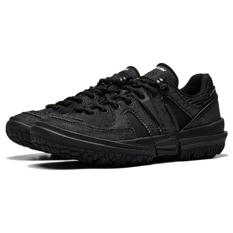 LiNing Linchuan Lite Fabric Synthetic Leather Shock Absorbing Non-Slip Wear-Resistant Low-Top Casual Shoes Women Casual Shoes Black AGLT082-8