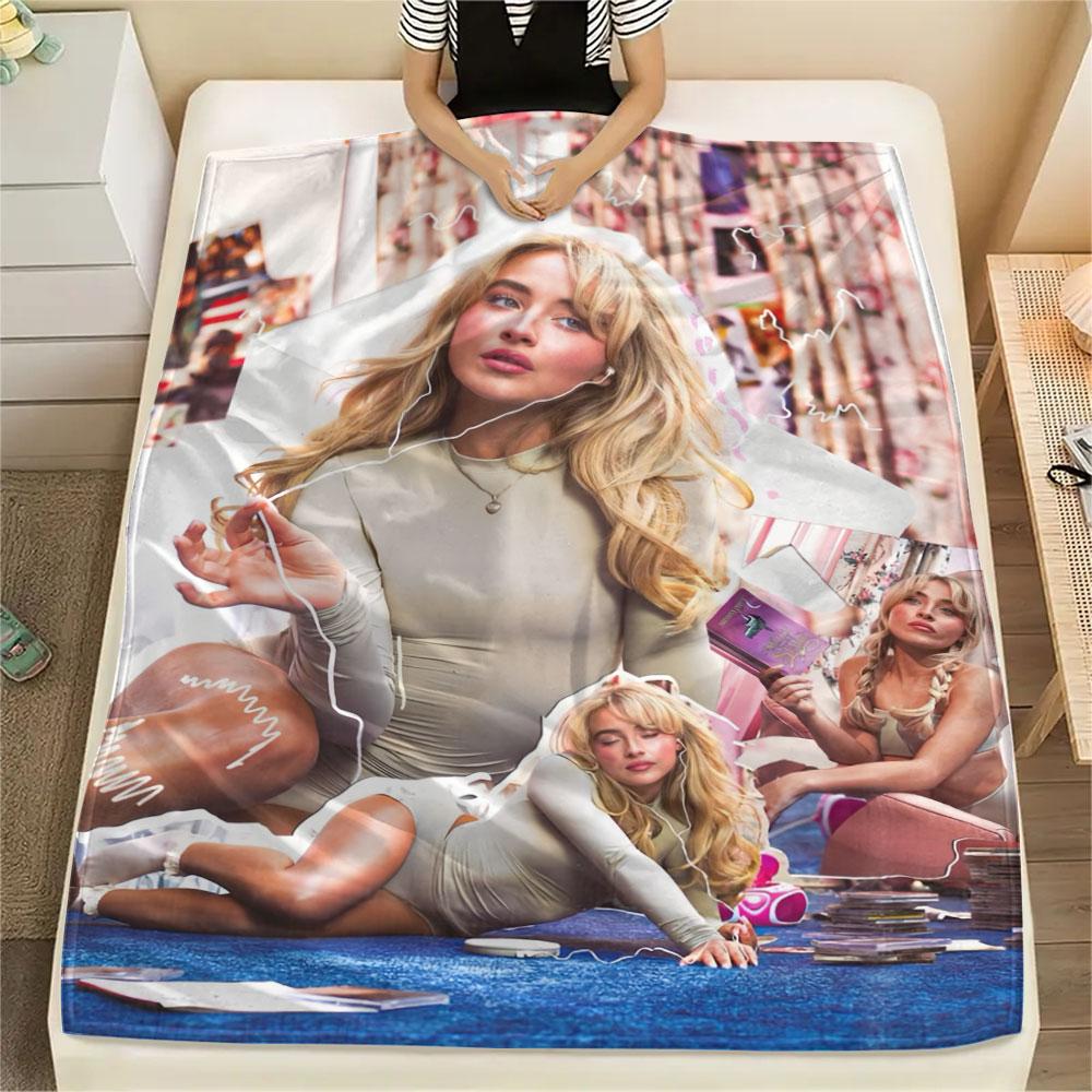 1PC Sabrina Carpenter Soul Blanket, High quality Comfortable for All Seasons, Home Decor, Warmth and Comfort