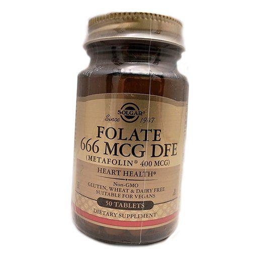 Folate, Metafolin, Folate 400, Solgar 50tab (36313061)