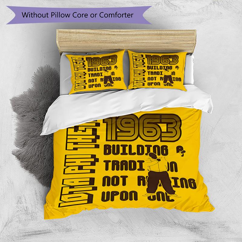 3pcs Duvet Cover Set (1*Duvet Cover + 2*Pillowcase, Without Core), Iota Phi Theta Print Bedding Set, Bedroom Decor, All‑Season, Birthday Gift