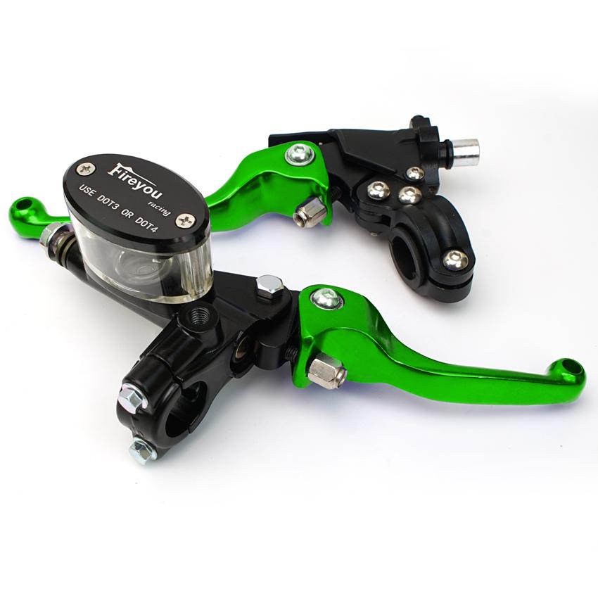 Pit Bike Motocykl skládací brzdová spojka s přední pumpou Pro CRF KLX YZF RMZ Dirt Bike Hydraulické páky hlavního válce