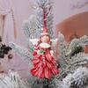 Xmas Tree Decors Christmas Soft Pottery Pendant Cute Angel Candy Tree Hangable Ornament for Indoor Outdoor Garden Yard Supplies